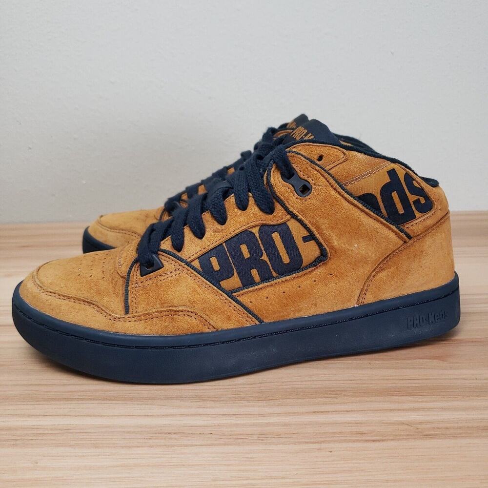 Pro Keds Mens Jumpshot‎ PH61447 Tan Black Leather Lace Up Sneaker Shoes Size 7M